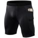Pulse Men's Sports Tight Quick-Dry Training With Pockets Breathable Elastic Running Fitness Shorts 11408_viptrois.com