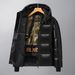 Men's Clothing Winter Black And Gold Cold Proof Clothing Warm Couple Hooded Jacket Fashionable Suspender Tops Unisex Cotton Clothing_viptrois.com