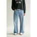 Men's Wide Leg High Street Style Retro Loose Casual Trousers Light Colored Straight Leg Trendy Version_viptrois.com
