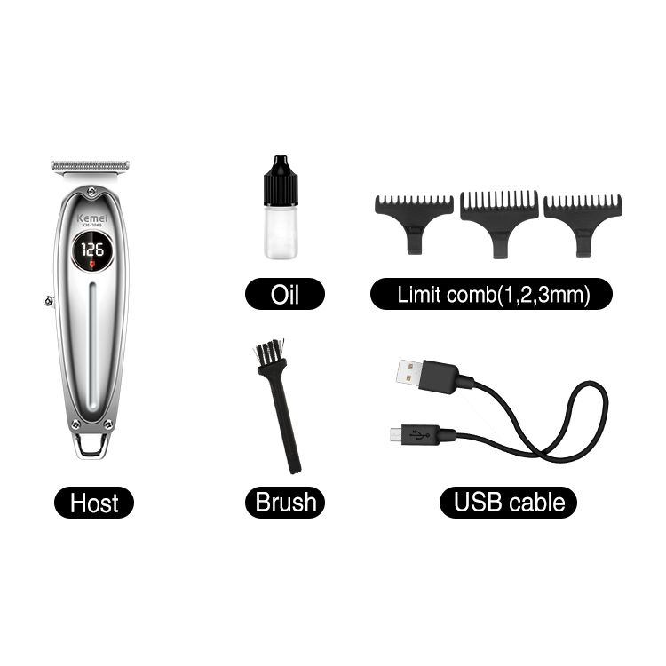 Kemei KM-1948 Professional Barber Trimmer Rechargeable Salon Electric Clipper Cordless Hair Cutting Hine_viptrois.com