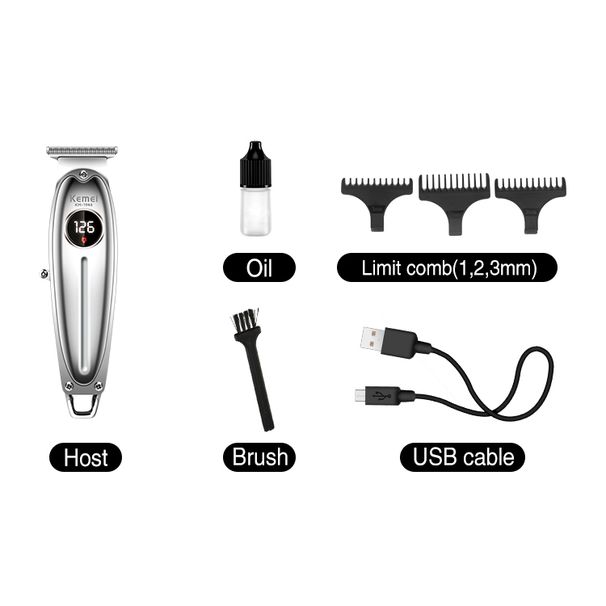 Kemei KM-1948 Professional Barber Trimmer Rechargeable Salon Electric Clipper Cordless Hair Cutting Hine_viptrois.com