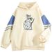 2024 Spring And Autumn New Color Block High-End Cute Cat Cool Internet Celebrity Long Sleeve Sweatshirt_viptrois.com