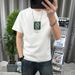 2025 New Spring/Summer Collection Trendy Brand Letter Printed Short Men's Fashion Youth Half Sleeve S Round Neck_viptrois.com