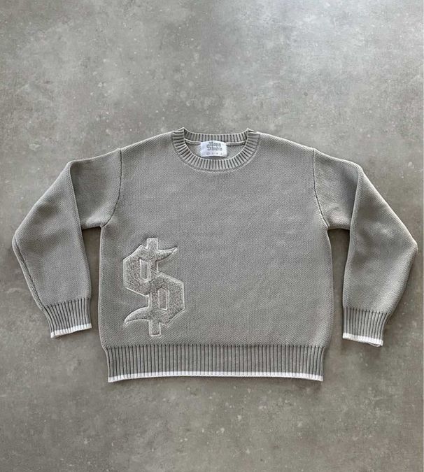 Street Casual Loose Long Sleeve Top Autumn Winter Warm Pullover Crew Neck Knitted Sweater For Men_viptrois.com
