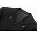 men's suit professional business casual suit foreign trade fashion double row dark blue black gray slim suit_viptrois.com