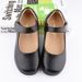 Children's Black Leather Shoes Girls Performance Shoes School Graduation Ceremony Group Photo Student Dress Shoes Soft Sole Princess Shoes_viptrois.com