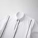Men's Stylish Contrast Trim Short-Sleeve Shirt – Slim-Fit Breathable Cotton With Wrinkle-Resistant Finish (White, Black)_viptrois.com
