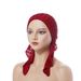 Solid Color Cowl Neck Pullover Hat – Curved Edge Design For Full Hair Coverage (Women's BaoTou Winter Beanie)_viptrois.com