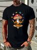 Mushroom Buddha Zen Yoga Meditation Psychedelic Hippie Fungi T Shirt Size S-5XL Soft Unisex Breathable Versatile Graphic Fashion Streetwear Homme_viptrois.com