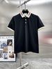 2025 Summer New Trendy Brand Striped Little Bee Embroidered Turn-Down Collar Polo Shirt Men's Slim Fit Business Casual_viptrois.com