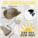 Bush Hat, Men's Women's Mesh Bucket Boonie Wide Brim Sun With Chin Strap Outdoor Fishing Hat_viptrois.com
