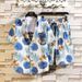 Men's Clothing Summer Youth Color Printed Shirt Suit Men's Multicolor Loose Shorts Suit_viptrois.com