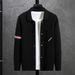 Pure Men's Cardigan Spring Autumn 2025 New Korean Style Trendy Fashion Turn-down Collar Knitted Jacket Coat Sweater_viptrois.com
