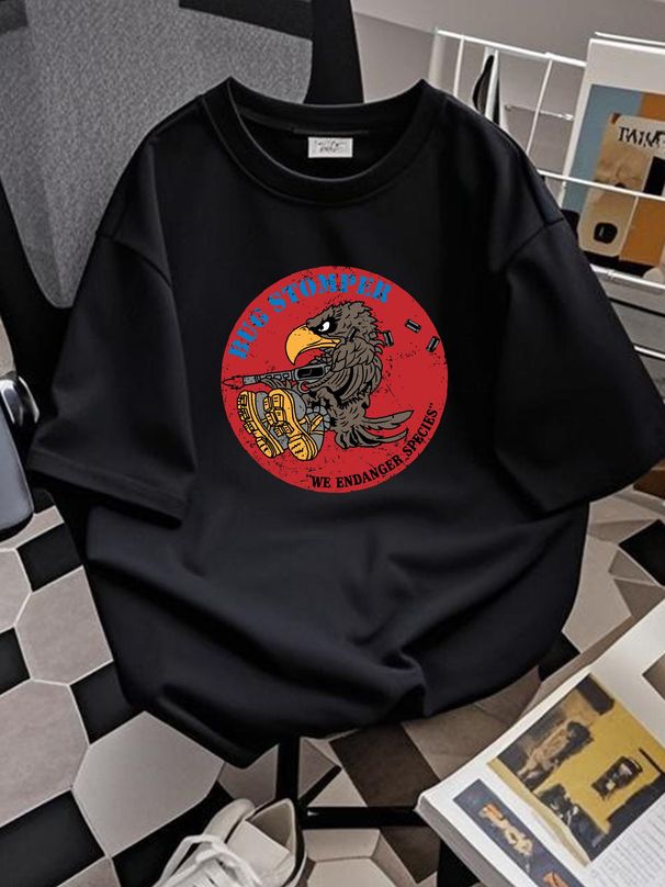 Bug Stomper Classic T-Shirt Summer Graphic Slightly Breathable Stylish Designer Clothes Versatile Comfortable Stretched Homme Unisex Fashion_viptrois.com