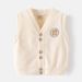 XUANMU Autumn Children's Vest School Style Boys Four Season Cartoon Bear Vests Knitted Baby Thin Outerwear Boys' WaistCoats XB045_viptrois.com