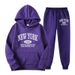 Pure New Cross-Border European And American Men's Hoodie Sweatshirt Fashion Printed Two-Piece Casual Sportswear Set For Men_viptrois.com