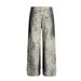 Men's Clothing Python Pattern Dirty Dye Personality Washed Raw Edge Jeans Straight Leg Pants_viptrois.com