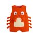 0 3 Years Old Baby Summer New Sleeveless One Piece Romper Small Crab Shape One Piece Romper_viptrois.com
