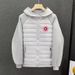 Men's Clothing Winter New Men's Trendy Lightweight Loose Fitting Casual Round Logo Hooded Cotton Jacket_viptrois.com