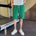 Men's American Style High Street Athletic Shorts Loose Fit Summer Thin Embossed Casual Boho Comfortable plus Size Straight Leg_viptrois.com