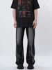 Men's Clothing High Street Niche Design Jeans Retro Trend Straight Loose Drooping Wide Leg Pants_viptrois.com