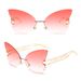 Butterfly Metal Sunglasses Set – UV400 Oversized Frames For Mother & Daughter, Fashionable & Protective_viptrois.com