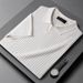 Men's Slim-Fit Short-Sleeve Polo Shirt – Breathable Knit Casual Top (M-XXXL, White/Khaki/Black/Green)_viptrois.com