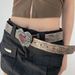 Punk Style Personalized Embossed Love Y2K Spicy Girl Versatile Gothic Dark Belt Unisex_viptrois.com