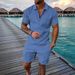 Men's Clothing 3D Printed Zipper Short Sleeved Polo Shirt Large Size Casual Suit Lapel Men's Shorts_viptrois.com