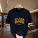 Men's T-shirt 2025 New Summer Casual Trend Loose Short Sleeved Plus Size Fashionable Versatile Pure Cotton Top_viptrois.com