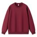 Men's Clothing Men In Spring And Autumn With Loose Solid White Bottoming Shirt Clothes Round Neck Sweatshirt_viptrois.com