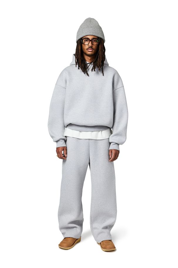 Men's Clothing Loose Suits With Dropped Shoulders, Ribbed Hem Sweatshirts, Elastic Hidden Drawstring Belts, Sweatpants_viptrois.com