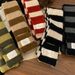 Color-Block Black And White Striped Plush For Women Winter Korean Version Versatile Thickened Warm Cold-Proof Soft Scarf_viptrois.com