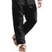 Men's Clothing Men's Linen Trousers Drawstring Elastic Waist Solid Color Comfortable Breathable Outdoor Daily Street Wear_viptrois.com