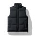 Men's Stand Collar Cotton Vest – Plus Size Winter Waistcoat For Layering (Black/White/Blue, Sizes M-5XL)_viptrois.com