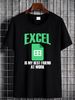 Excel My Best Friend At Work T Shirt Graphic Fashion Breathable Casual Top For Everyday Wear Slightly Stretched Unisex Soft Comfortable Stylish_viptrois.com
