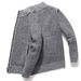 Men’s Fleece-Lined Knit Cardigan – Winter Stand Collar Zipper Jacket (Black/Burgundy/Brown, M-3XL)_viptrois.com