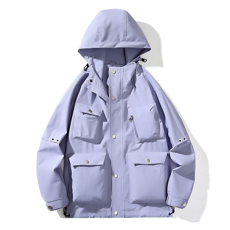 Men's Clothing new autumn and winter jacket for men and women, detachable two piece suit, white duck Silk cotton liner_viptrois.com