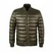 Men's Slim Fit Stand Collar Down Jacket – Lightweight Winter Coat For Baseball & Casual Wear (Black/Navy/Grey/Army Green, Sizes S-XXXL)_viptrois.com