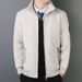 Men's Clothing Cotton Padded Jacket Men's Winter Quilted Jacket With Stand Collar, Diamond Grid Design, Fleece Lined, Warm And Stylish Outerwear_viptrois.com