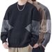 Oversized Diamond Knit Sweater – Men’s Business Casual Pullover, Stretch Polyester, Breathable & Machine Washable, Black/Grey/Khaki_viptrois.com