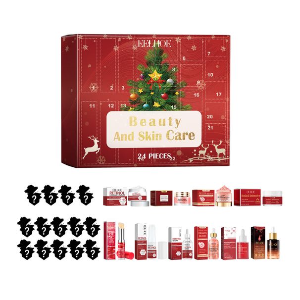 EELHOE 24 grid beauty blind box hydrating, moisturizing, moisturizing and beautifying 24 grid beauty and skin care products blind box_viptrois.com