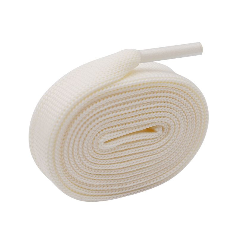 LACES 15mm Wide Flat Solid Color Knitted Belt Shoes Board Shoes Small White Shoes Casual Shoes Decorative Accessories_viptrois.com