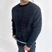 Streetwear Hip Hop Dark Jacquard Sweater - Unisex Oversized Knit Pullover With Letter Print For Urban Fashion Lovers_viptrois.com