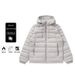 Pure 90 White Duck Lightweight Ribbed Down Jacket Short 2025 New Model Unisex Couple Windbreaker Inner Liner Hooded Coat_viptrois.com