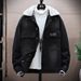 Men's Clothing Plus Velvet Thickened Denim Jacket Men's Youth Casual Fashion Coat Warm Trendy Cotton Coat_viptrois.com