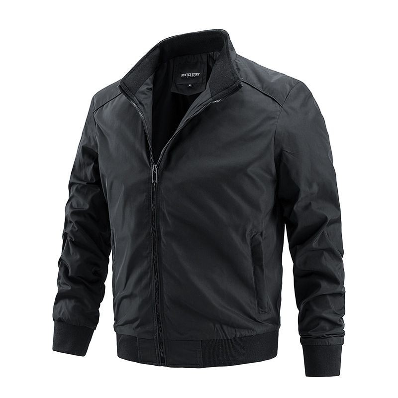 Men's Clothing Thin Jacket Spring and Autumn Coat Men's Large Size Casual Windbreaker Style_viptrois.com