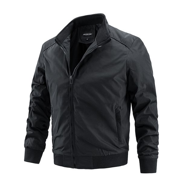Men's Clothing Thin Jacket Spring and Autumn Coat Men's Large Size Casual Windbreaker Style_viptrois.com