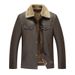 Men's Faux Shearling Leather Jacket Winter Coat Slim Fit PU Outerwear Stylish Casual Blazer For Autumn & Winter_viptrois.com