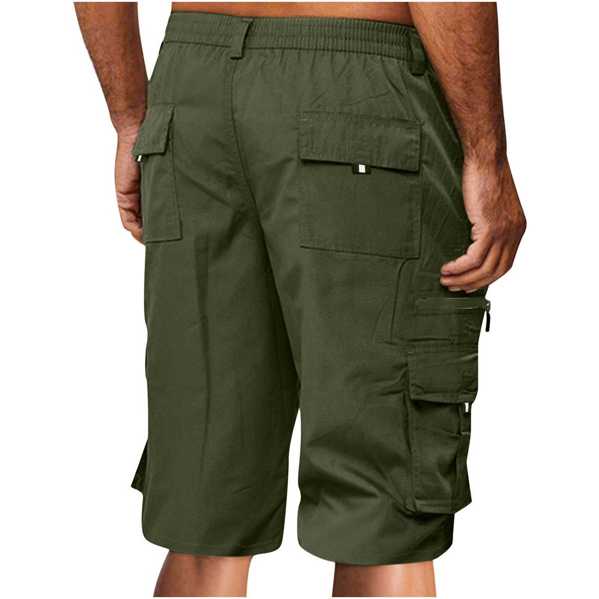 Men's Clothing Men's Thickened Cotton Sports Leisure Multi Pocket Workwear Shorts Men's Loose Outdoor Casual Pants_viptrois.com